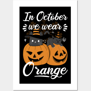 In October We Wear Orange Posters and Art